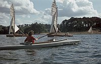 1943. Berlin. Havel. Paddeltour im Faltboot